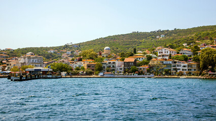 Fototapeta premium View of burgazada island town and shorescape, prince islands, adalar, istanbul
