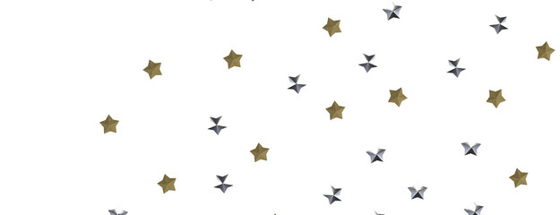 Radiant Showers: Immerse Yourself in a Spellbinding 3D Gold Stars Downpour