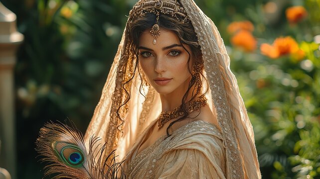a woman Hera Greek goddess of marriage