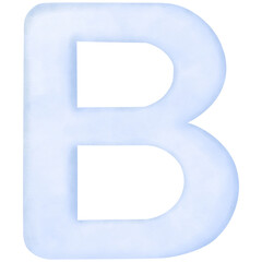 Upper case alphabet B