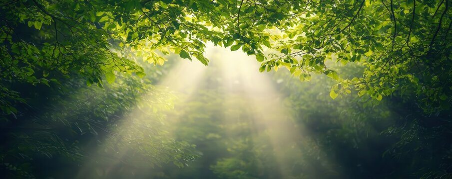 Soft light through trees over a therapists office, representing hope and mental healing
