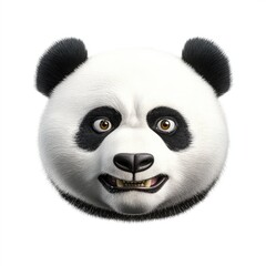 Obraz premium A playful panda portrait showcasing its expressions 