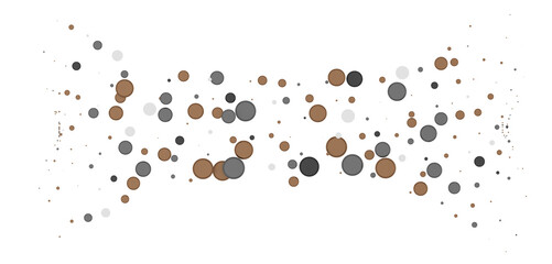  Colorful confetti on white background