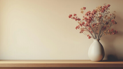 vase with flowers on the table