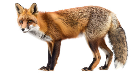 Wildlife Fox isolated on white background