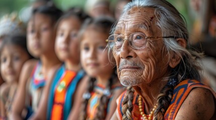 Obraz premium Indigenous Peoples' Day.