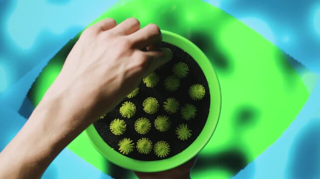 Bunchems Velcro Crunched in Hand