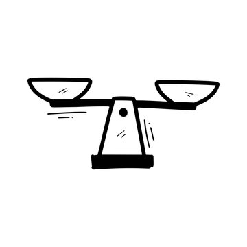 recommend clip art: Hand Drawn Weighing Scale Illustration. Doodle Vector. Isolated on White Background - EPS 10 Vector