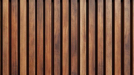 Vertical wooden slats.