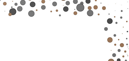 Multicolor confetti abstract background with a lot of falling pieces, isolated on a white background.