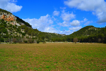 Ampia vallata verde, circondata da dolci colline e un cielo terso. Un'oasi di pace in mezzo alla...