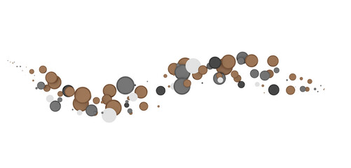 Multicolor confetti abstract background with a lot of falling pieces, isolated on a white background. Festive decorative tinsel element for design