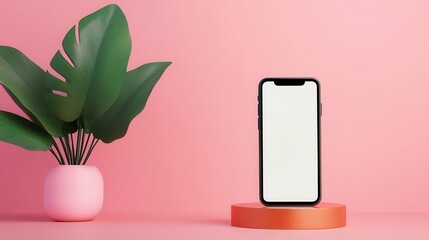 Mobile phone, online banking screen, seamless transfer, 3D illustration