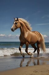 horse on the beach