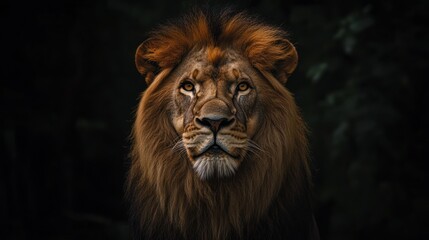 Fototapeta premium Majestic Lion Portrait