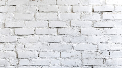 Fototapeta premium White brick wall texture. 