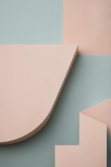 Modern Minimal Abstracts, Geometric shapes and muted colors for a tranquil, contemporary look that complements modern interiors. Generative AI