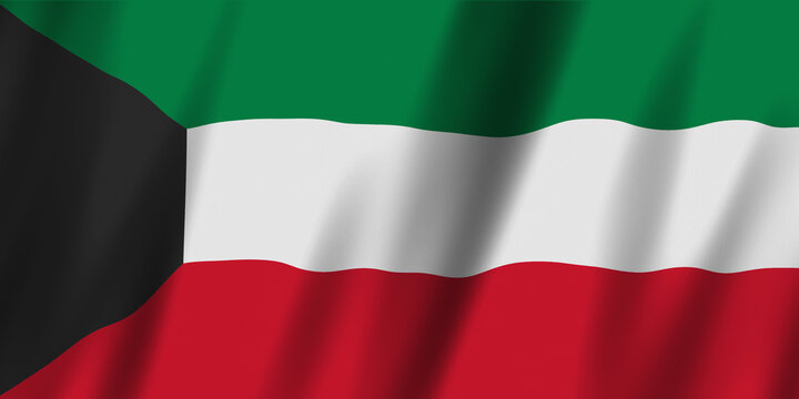 Kuwait flag background