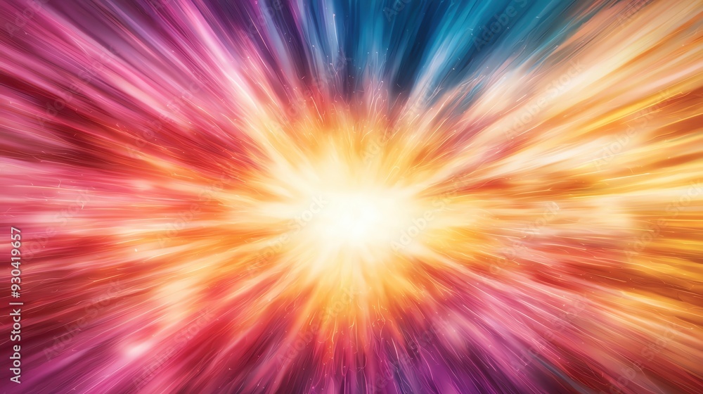 Poster dynamic burst of color creating a vibrant background effect, ideal for design projects and digital a