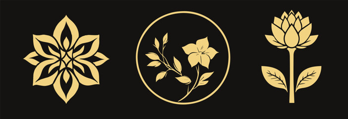 Luxury Flower Logo icon
