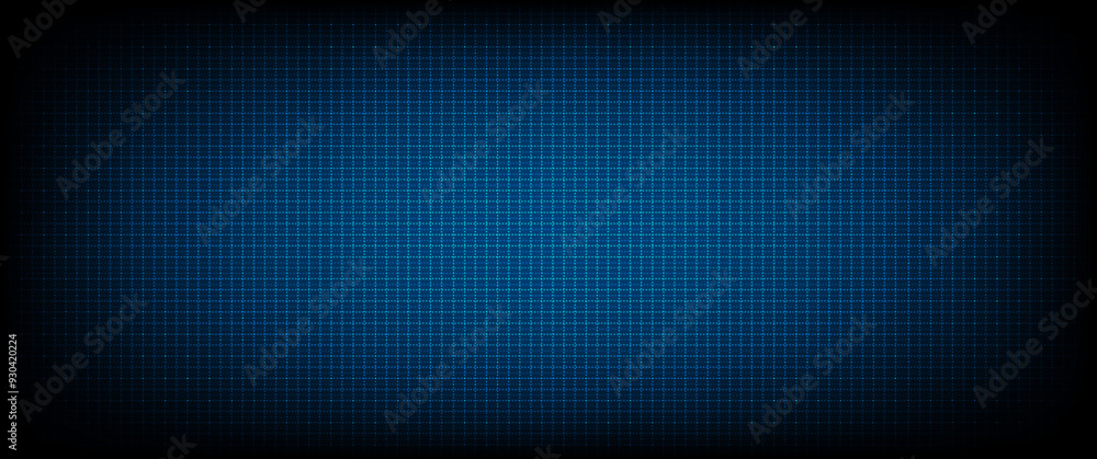 Aufkleber illustration vector abstract wave motion pattern and dynamic mesh line on a dark blue background, bl