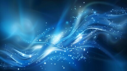 Fototapeta premium Abstract background blue. Blue smooth abstract background with shining light