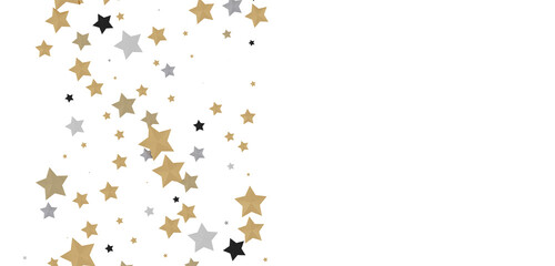 Gilded Rainfall: Experience the Magic of a 3D Gold Stars Shower