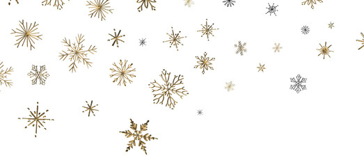 Snowflakes Falling On Snow - Winter Banner