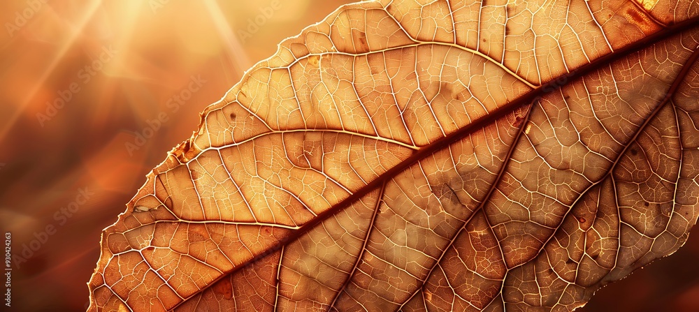 Poster a background image with the textures of an autumn leaf
