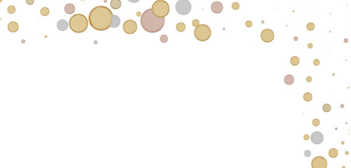 Joyful Deluge: Brilliant 3D Illustration Showcasing an Overflow of gold Confetti