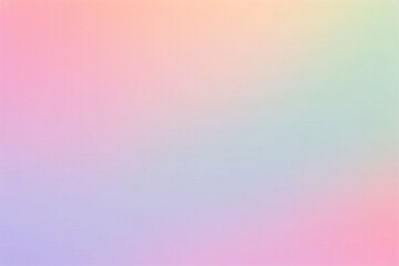 Fototapeta premium Rainbow unicorn pastel background with glitter stars. Pink fantasy sky. Holographic space with bokeh. Fairy iridescent gradient backdrop. Vector