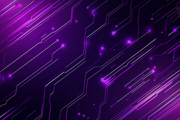 Abstract image of a circuit board with glowing lines and nodes on a pink gradient background. The intricate network of connections creates a modern, tech-inspired visual. Copy space available