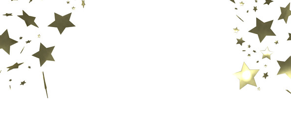 Stars - Festive christmas card. Isolated illustration white background. -