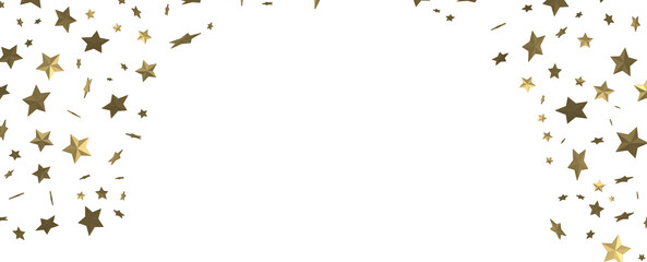 XMAS stars. Confetti celebration, Falling golden abstract decoration for party, birthday celebrate,