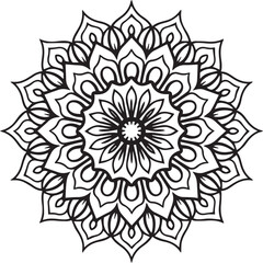 Mandala floral design art vector illustration