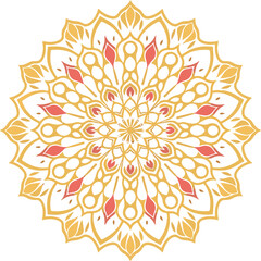 Mandala floral design art vector illustration
