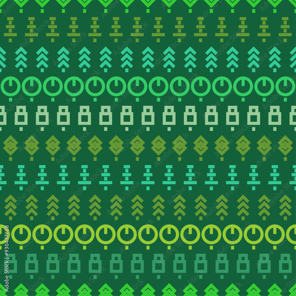 Poster trees ethnic pattern. ethnic background tree. primitive forest texture