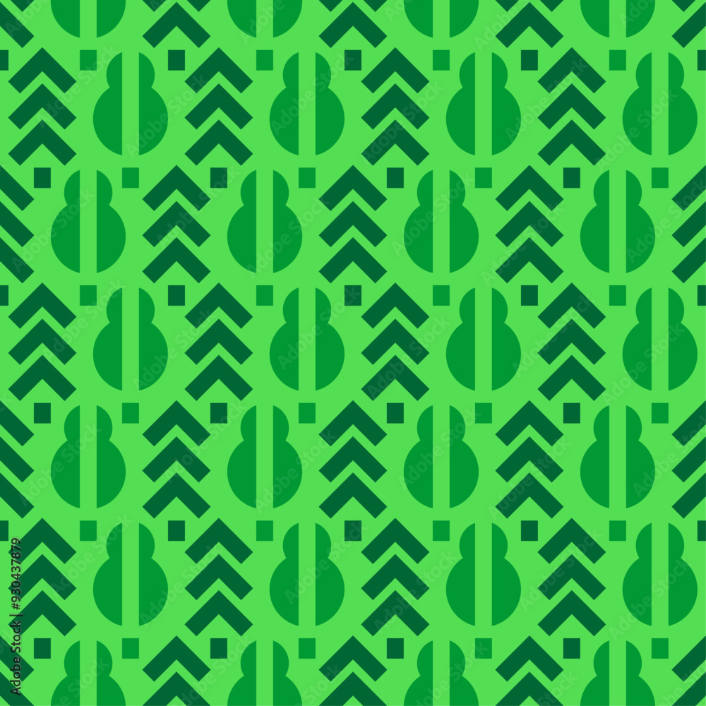 Poster trees ethnic pattern. ethnic background tree. primitive forest texture