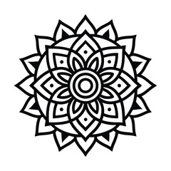 Elegant ornamental round decoration, Mandala template for page decoration cards, vector illustration of hand drawn mandala Circle flower of mandala,