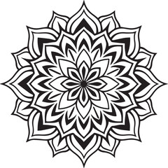 Mandala floral design art vector illustration
