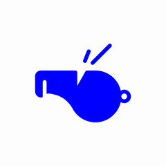 whistle referee icon sign vector