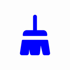 broom cleaner household sweep icon