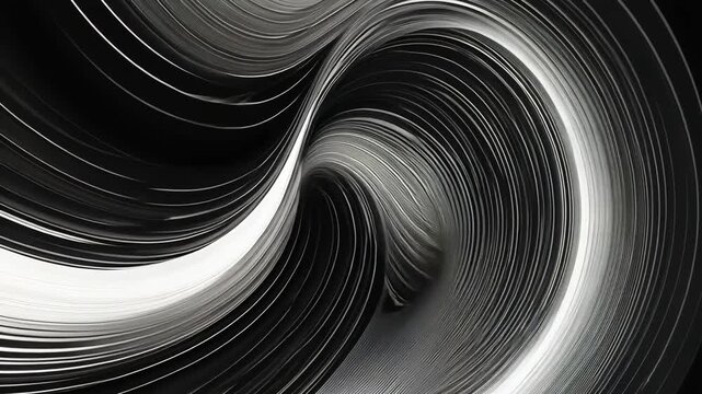 Black and white abstract vintage line pattern with Motion design animation