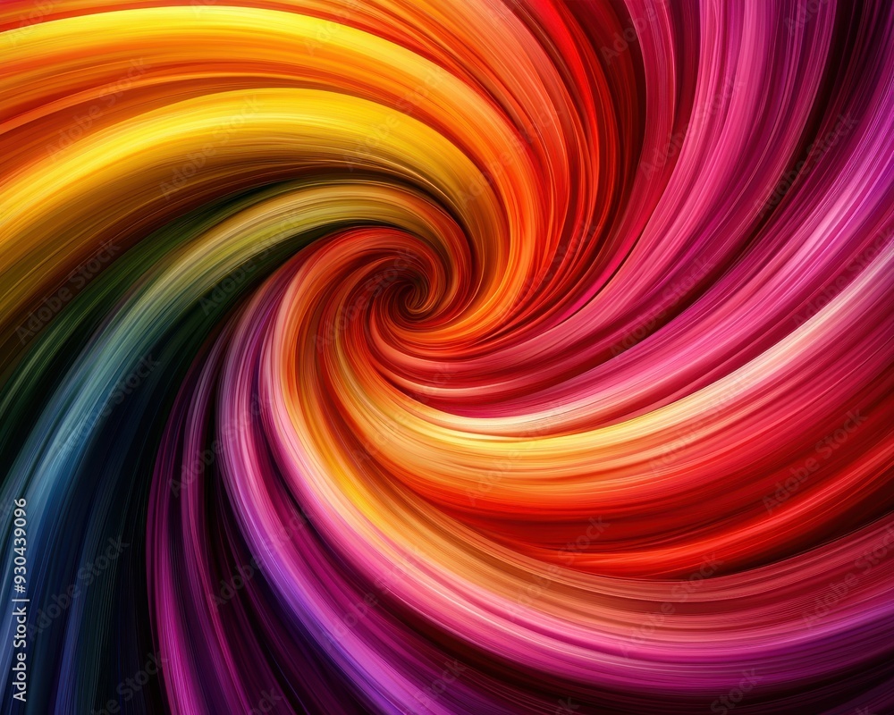 Poster a vibrant swirl of colors creating a dynamic and energetic abstract pattern, perfect for backgrounds