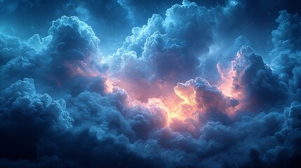 Dramatic clouds, stormy sky