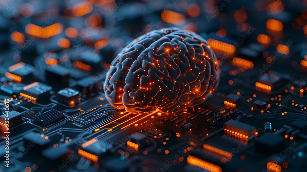 Poster brain circuits representing technological thought processes