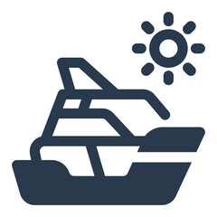 Luxury Yacht Sailing on Calm Waters