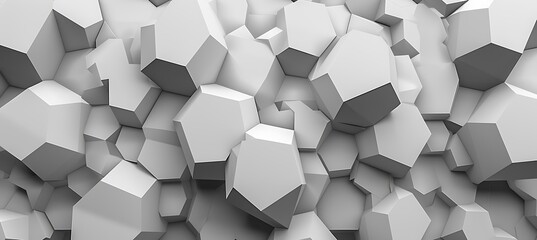 A background with a monochromatic color scheme and a pattern of geometric shapes