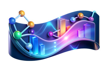 AI Powered Innovation Lab Concept: Glowing Abstract Digital Art Banner of Transformation in R&D Environment with Cost-Effective Solutions - Technology Waves & Circuits. Photo Stock Concept