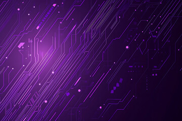 Abstract image of a circuit board with glowing lines and nodes on a pink gradient background. The intricate network of connections creates a modern, tech-inspired visual. Copy space available